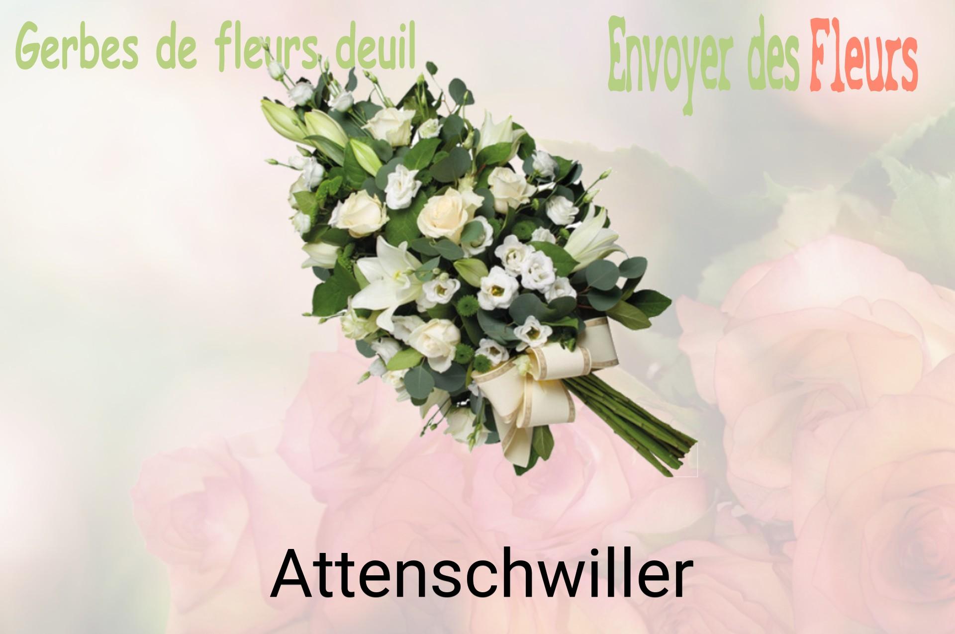 Gerbe de fleurs de deuil livrée à Attenschwiller